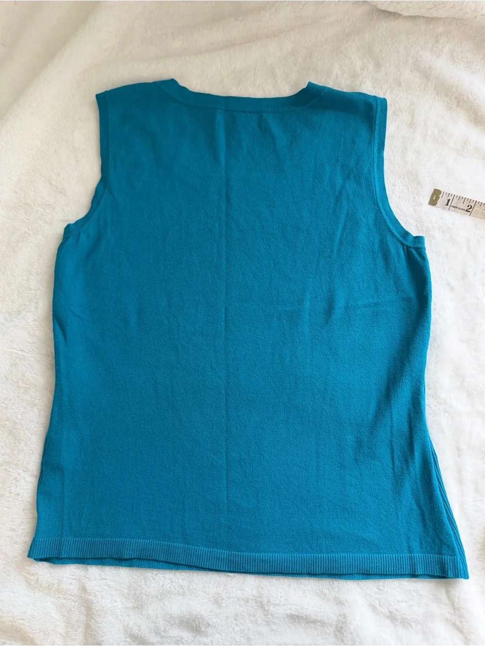 Jones New York Turquoise Knit Sleeveless Top